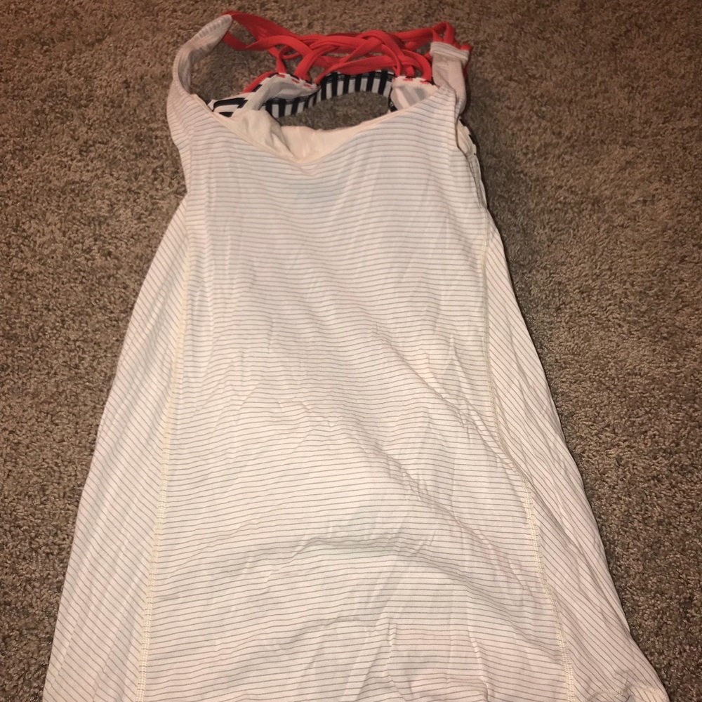 Open back workout top- attached sports bra